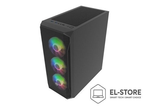 NATEC FURY OBUDOWA KOMPUTEROWA FURY SHOBO SH4F RGB MIDI Z OKNEM CZARNA