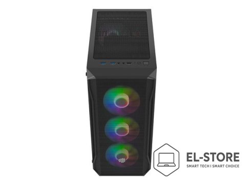 NATEC FURY OBUDOWA KOMPUTEROWA FURY SHOBO SH4F RGB MIDI Z OKNEM CZARNA