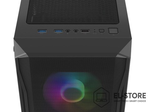 NATEC FURY OBUDOWA KOMPUTEROWA FURY SHOBO SH4F RGB MIDI Z OKNEM CZARNA