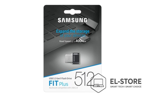 Samsung Samsung MUF-512AB pamięć USB 512 GB USB Typu-A 3.2 Gen 1 (3.1 Gen 1) Czarny, Stal nierdzewna