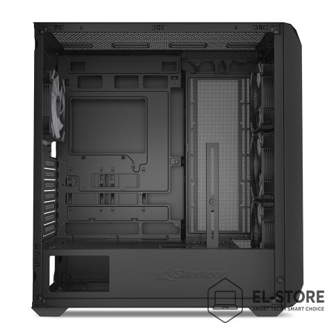 Sharkoon Obudowa komputerowa Sharkoon AK3 RGB Czarne Szkło Hartowane