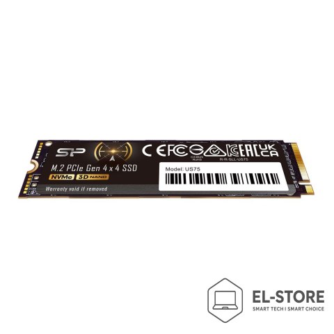 Silicon Power SSD Silicon Power US75 1TB M.2 Gen4 NVMe 7000/6000 MB/s (SP01KGBP44US7505)