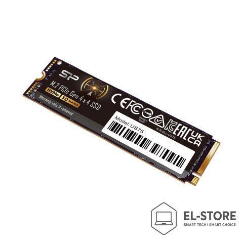 Silicon Power SSD Silicon Power US75 1TB M.2 Gen4 NVMe 7000/6000 MB/s (SP01KGBP44US7505)