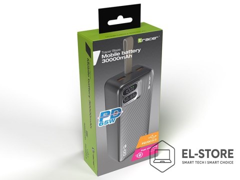 Tracer TRACER POWERBANK BLAZE 30000MAH 65W CZARNY