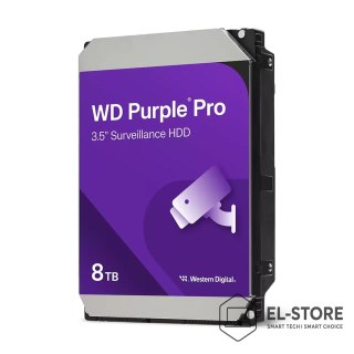 WD Dysk HDD WD Purple Pro WD8002PURP (8 TB ; 3.5"; 256 MB; 7200 obr/min)