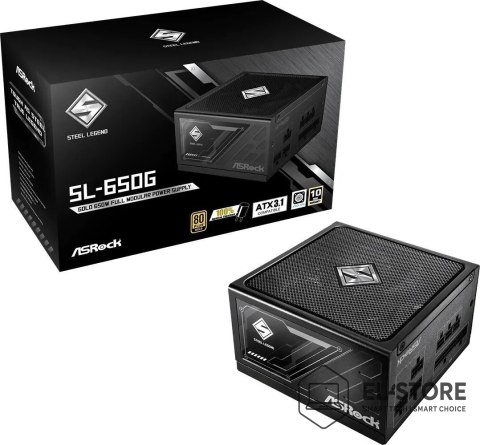 Asrock Zasilacz ASRock STEEL LEGEND 650W 80 Plus Gold