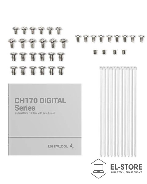 DEEPCOOL Obudowa DeepCool CH170 DIGITAL WH