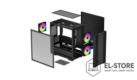 DEEPCOOL Obudowa Deepcool Micro-ATX CC360 (Czarna)