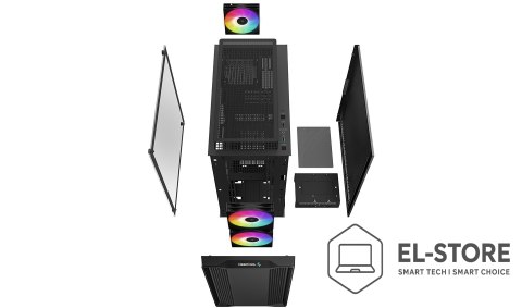 DEEPCOOL Obudowa Deepcool Micro-ATX CC360 (Czarna)