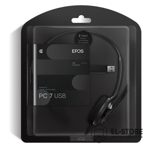EPOS Słuchawki nauszne przewodowe Epos PC7 USB-A Mono