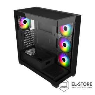 Fortron Obudowa FSP Geh Midi M340 BA ATX/ M-ATX/M-ITX/ARGB o.N. Black retail
