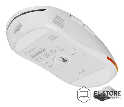 GENESIS GENESIS Zircon XIII myszka Gaming Oburęczny RF Wireless + USB Type-C Optyczny 26000 DPI