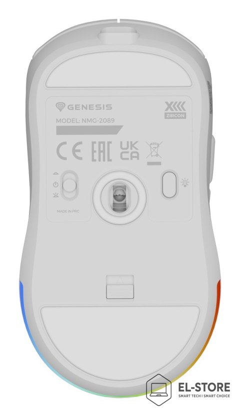 GENESIS GENESIS Zircon XIII myszka Gaming Oburęczny RF Wireless + USB Type-C Optyczny 26000 DPI