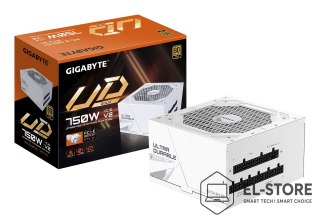 Gigabyte GIGABYTE UD750GM PG5 V2 ICE moduł zasilaczy 750 W 20+4 pin ATX ATX Biały