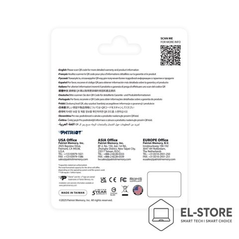 Patriot Memory Dysk SSD Patriot Viper P410 M.2 PCI-Ex4 NVMe 1.4 1TB 5GB/s (P410P1TBM28H)