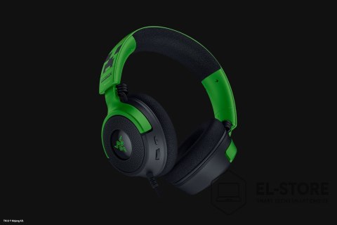RAZER Zestaw słuchawkowy Razer Gaming Kraken V4 X przewodowe nauszne z mikrofonem edycja Minecraft