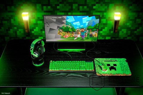 RAZER Zestaw słuchawkowy Razer Gaming Kraken V4 X przewodowe nauszne z mikrofonem edycja Minecraft