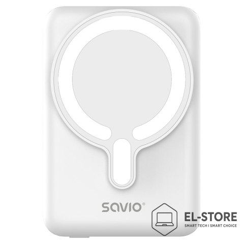 SAVIO SAVIO POWERBANK 10000 MAH MAGNETYCZNY BIAŁY BA-13