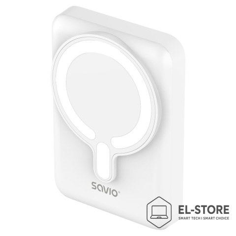 SAVIO SAVIO POWERBANK 10000 MAH MAGNETYCZNY BIAŁY BA-13