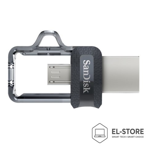 SanDisk Pendrive SanDisk ULTRA SDDD3-128G-G46 (128GB; microUSB, USB 3.0; kolor szary)