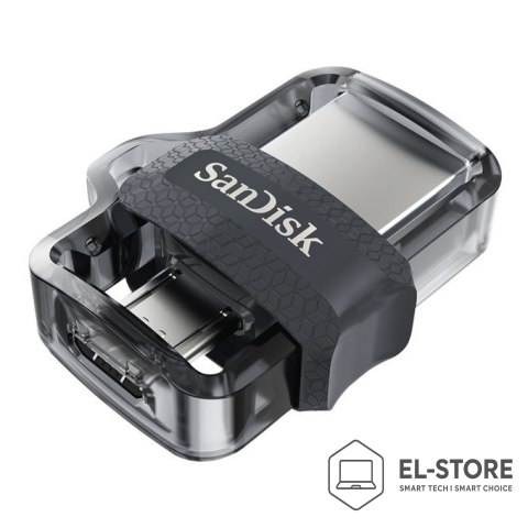 SanDisk Pendrive SanDisk ULTRA SDDD3-128G-G46 (128GB; microUSB, USB 3.0; kolor szary)