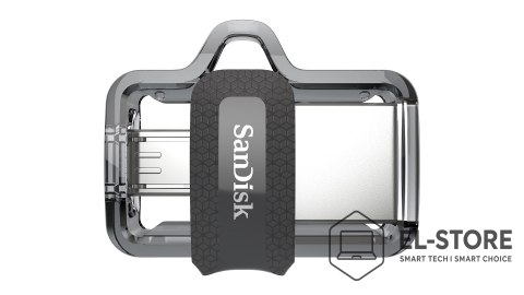 SanDisk Pendrive SanDisk Ultra Dual Drive SDDD3-064G-G46 (64GB; microUSB, USB 3.0; kolor czarny)