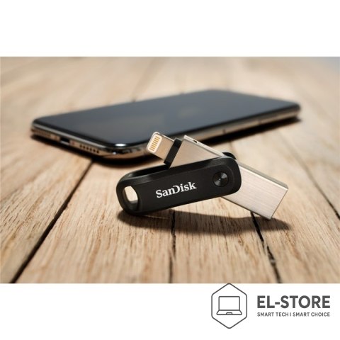 SanDisk Pendrive SanDisk iXpand GO SDIX60N-128G-GN6NE (128GB; Lightning, USB 3.0; kolor srebrny)