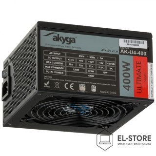 Akyga Zasilacz Akyga AK-U4-400 (400W) 120mm wentylator 80+
