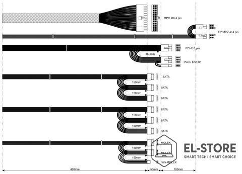 Akyga Zasilacz Akyga AK-U4-400 (400W) 120mm wentylator 80+