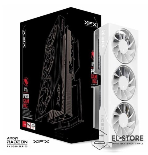 XFX Karta graf. XFX SWIFT RX 9060XT OC White 3-FAN 16GB