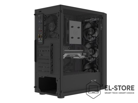 FURY FURY OBUDOWA SHOBO SH8F MIDI TOWER Z OKNEM CZARNA