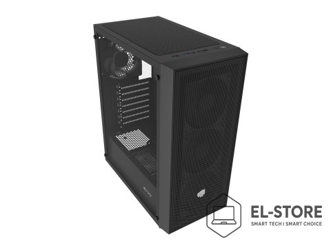 FURY FURY OBUDOWA SHOBO SH8F MIDI TOWER Z OKNEM CZARNA