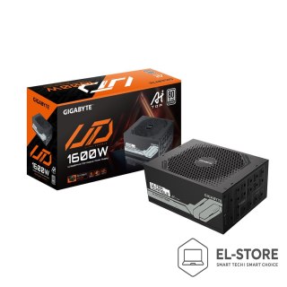 Gigabyte GIGABYTE UD1600PM PG5 AI TOP moduł zasilaczy 1600 W 20+4 pin ATX ATX Czarny