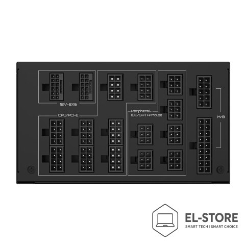Gigabyte GIGABYTE UD1600PM PG5 AI TOP moduł zasilaczy 1600 W 20+4 pin ATX ATX Czarny