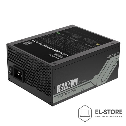 Gigabyte GIGABYTE UD1600PM PG5 AI TOP moduł zasilaczy 1600 W 20+4 pin ATX ATX Czarny