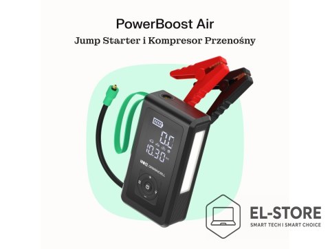 Green Cell GREEN CELL POWERBANK/BOOSTER/CAR JUMP STARTER/POMPKA POWERBOOST AIR 8000MAH 1000A - Z KOMPRESOREM