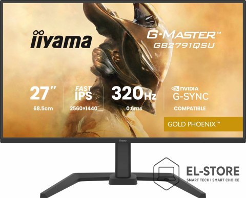 IIYAMA Iiyama G-MASTER GB2791QSU-B1 monitor komputerowy 68,6 cm (27") 2560 x 1440 px Wide Quad HD Czarny