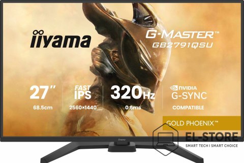 IIYAMA Iiyama G-MASTER GB2791QSU-B1 monitor komputerowy 68,6 cm (27") 2560 x 1440 px Wide Quad HD Czarny