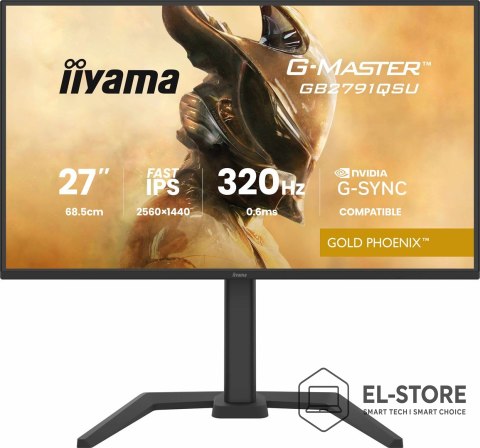 IIYAMA Iiyama G-MASTER GB2791QSU-B1 monitor komputerowy 68,6 cm (27") 2560 x 1440 px Wide Quad HD Czarny