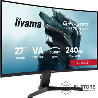 IIYAMA Iiyama G-MASTER GC2784HSU-B1 27" 240H monitor komputerowy 68,6 cm (27") 1920 x 1080 px Czarny