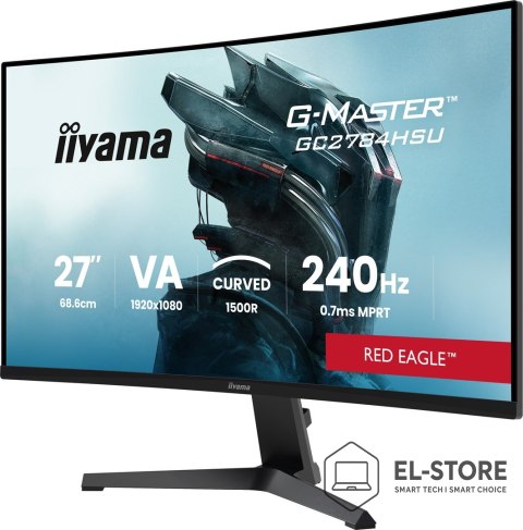 IIYAMA Iiyama G-MASTER GC2784HSU-B1 27" 240H monitor komputerowy 68,6 cm (27") 1920 x 1080 px Czarny