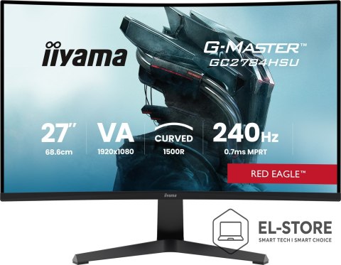 IIYAMA Iiyama G-MASTER GC2784HSU-B1 27" 240H monitor komputerowy 68,6 cm (27") 1920 x 1080 px Czarny