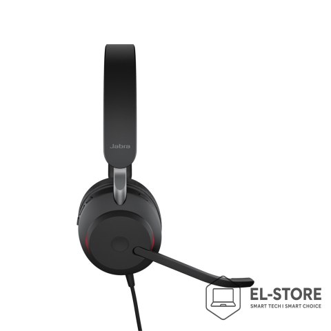 Jabra Jabra Evolve2 40 SE Zestaw słuchawkowy Przewodowa Opaska na głowę Połączenia/muzyka USB Type-C Czarny