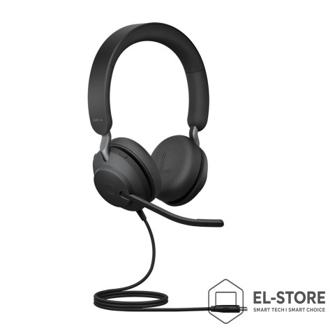 Jabra Jabra Evolve2 40 SE Zestaw słuchawkowy Przewodowa Opaska na głowę Połączenia/muzyka USB Type-C Czarny