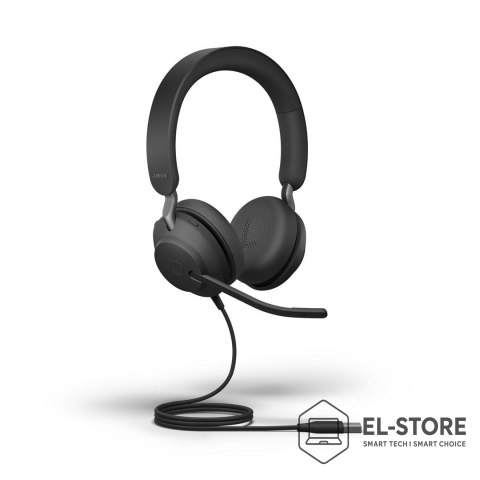 Jabra Jabra Evolve2 40 SE Zestaw słuchawkowy Przewodowa Opaska na głowę Połączenia/muzyka USB Type-C Czarny
