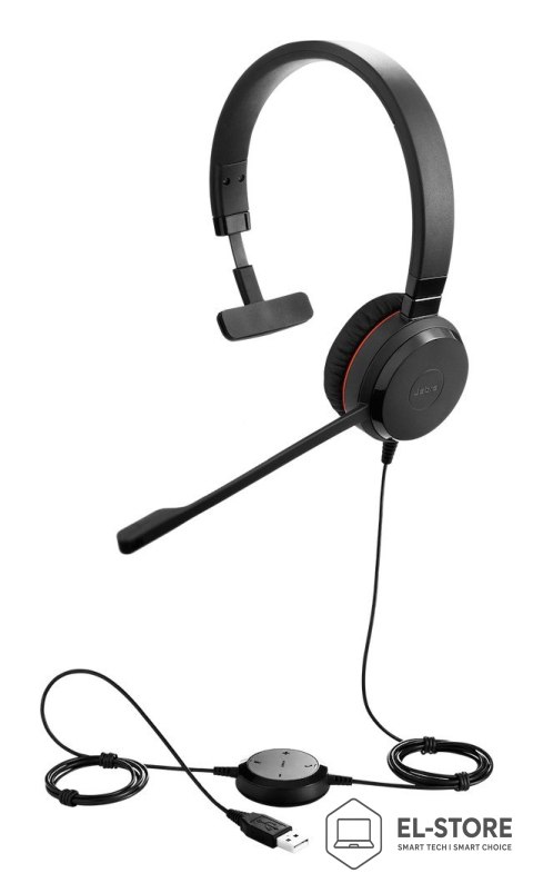 Jabra Zestaw słuchawkowy Jabra Evolve 30 II MS Mono USB C/A i gniazdo 3,5 mm