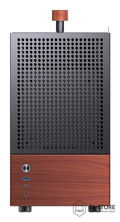 Jonsbo Obudowa Jonsbo T6, Mini-Tower, Mini-ITX, Tempered Glass, Holz - czarna