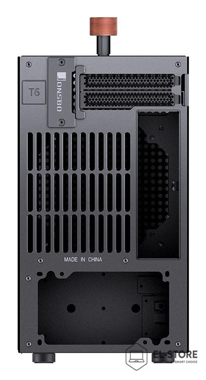 Jonsbo Obudowa Jonsbo T6, Mini-Tower, Mini-ITX, Tempered Glass, Holz - czarna