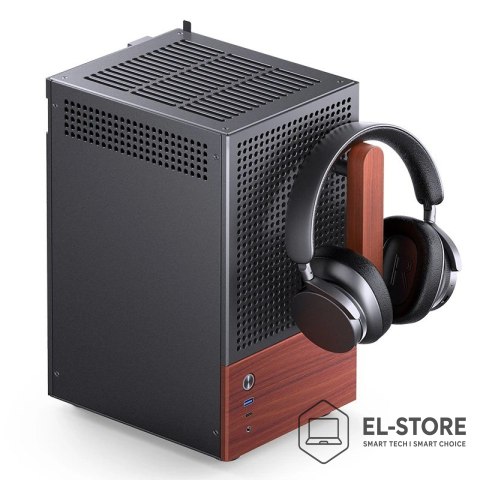 Jonsbo Obudowa Jonsbo T6, Mini-Tower, Mini-ITX, Tempered Glass, Holz - czarna