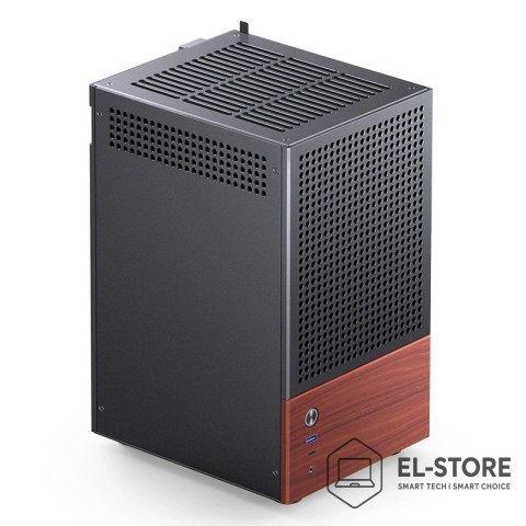 Jonsbo Obudowa Jonsbo T6, Mini-Tower, Mini-ITX, Tempered Glass, Holz - czarna